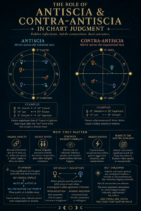 The Role of Antiscia & Contra-Antiscia in Chart Judgment