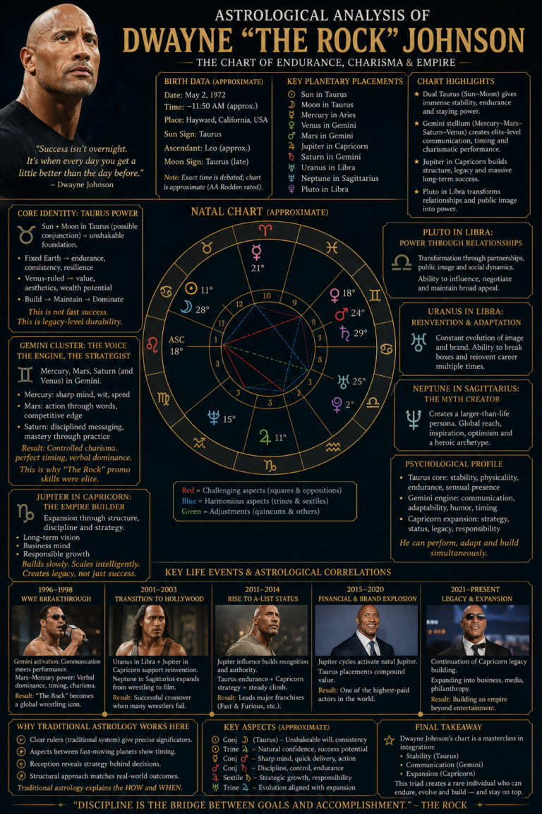 Astrological Analysis of Dwayne Johnson