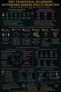 Why Traditional Rulerships Outperform Modern Ones in Prediction