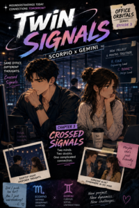 Twin Signals: Scorpio x Gemini – Office Orbitals – Chapter 3: Crossed Signals